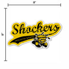 Rico Industries Ncaa Wichita State Shockers Distressed Shape Cut Pennant - Home And Living Room D  Cor - Soft Felt Ez To Hang