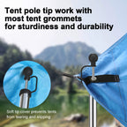 Komclub Telescoping Tent Poles Tarp Poles Adjustable 94.5'' Camping Poles Lightweight Tent Poles Stainless Steel Rods For Campin