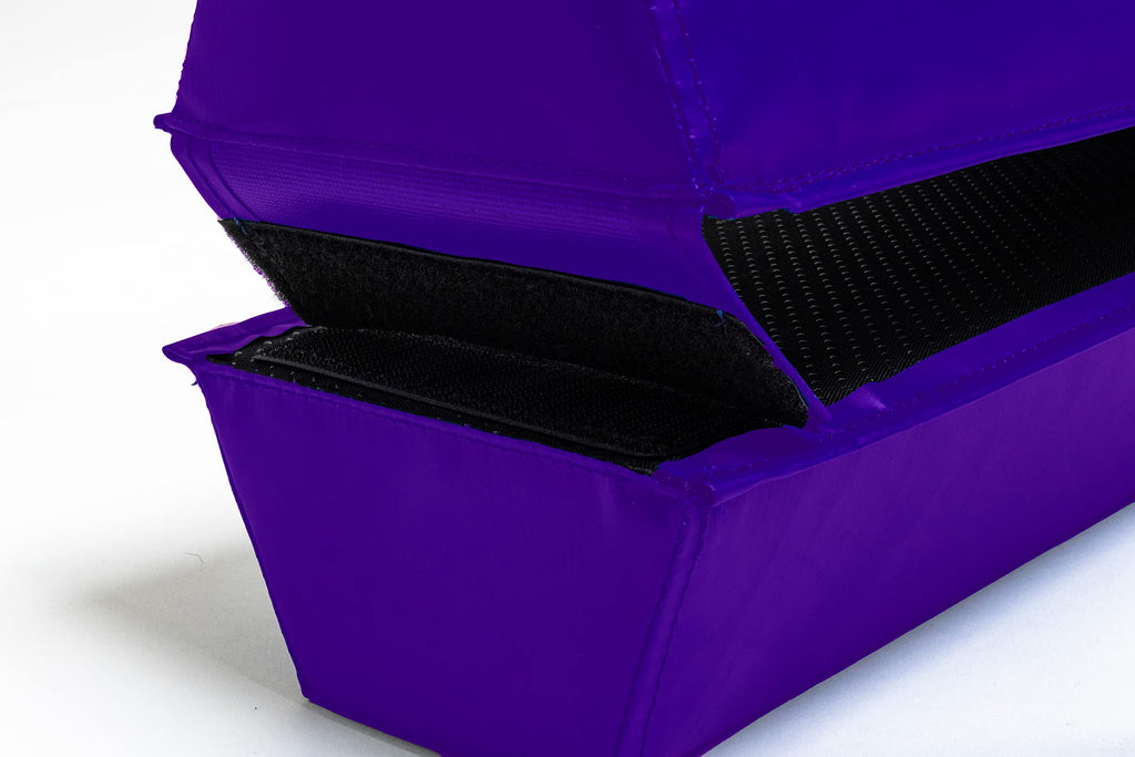 We Sell Mats - 6 Foot Pro Balance Beam - Vinyl Surface Folding Beam - Durable Gymnastics Beam - Purple
