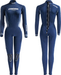 Cressi Fast 3 mm Lady Monopiece Wetsuits, Blue/Grey, 2XL