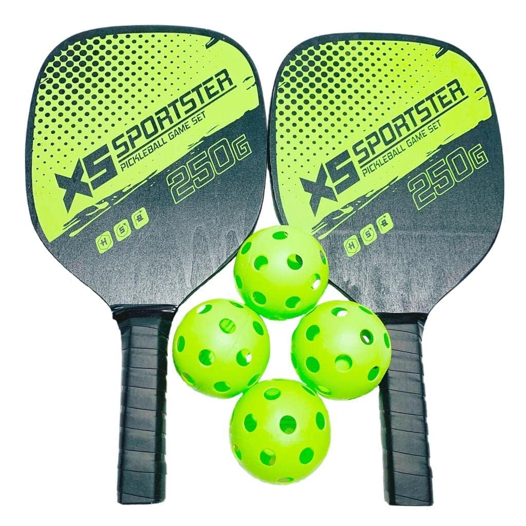 Aasmudrat 2Xprofessional Pickleball Set 2Player Carbon Fiber Paddle Racquets 4 Ball | Sporting Goods | Tennis & Racquet Sports