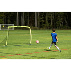 Franklin Sports Blackhawk Backyard Soccer Goal - Portable Kids Soccer Net - Pop Up Folding Indoor + Outdoor Goals - 9' X 5'6'' -