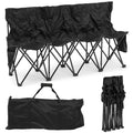 Kigley Portable 4 Seat Soccer Bench Chairs Foldable Team Sports Bench With Pockets And Carrying Bag For Camping Soccer Sports Te