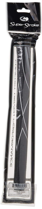 Superstroke Cross Comfort Golf Club Grip, Black/Gray (Standard)  Soft & Tacky Polyurethane That Boosts Traction  X-Style Surface