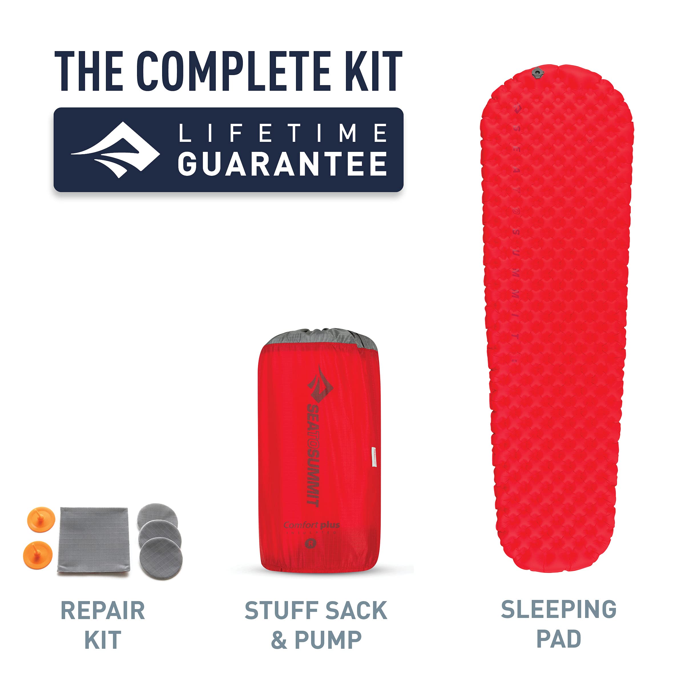 Sea To Summit Comfort Plus Insulated Camping Air Mattress, Large (79 X 25 X 2.5 Inches)