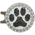 Giggle Golf Bling Paw Print Golf Ball Marker With A Magnetic Hat Clip | Fun Golf Accessories For Women