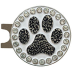 Giggle Golf Bling Paw Print Golf Ball Marker With A Magnetic Hat Clip | Fun Golf Accessories For Women