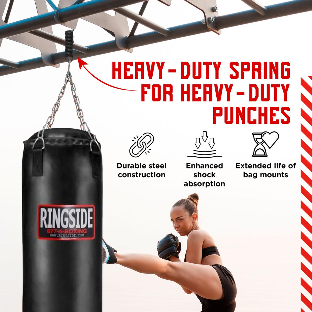Ringside Boxing Training Heavy Duty Bag Spring (Up To 150-Pounds), Gray