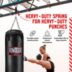Ringside Boxing Training Heavy Duty Bag Spring (Up To 150-Pounds), Gray