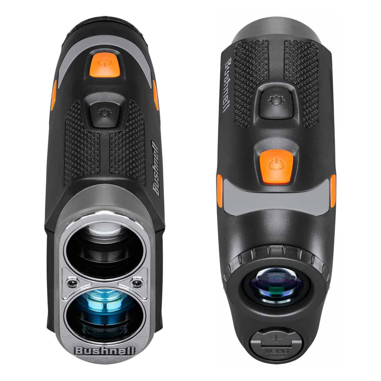 Bushnell Tour V6 Patriot Pack Laser Golf Rangefinder With Carrying Case, Wearable4U Lens Cloth, And 2X Cr2 Batteries Bundle