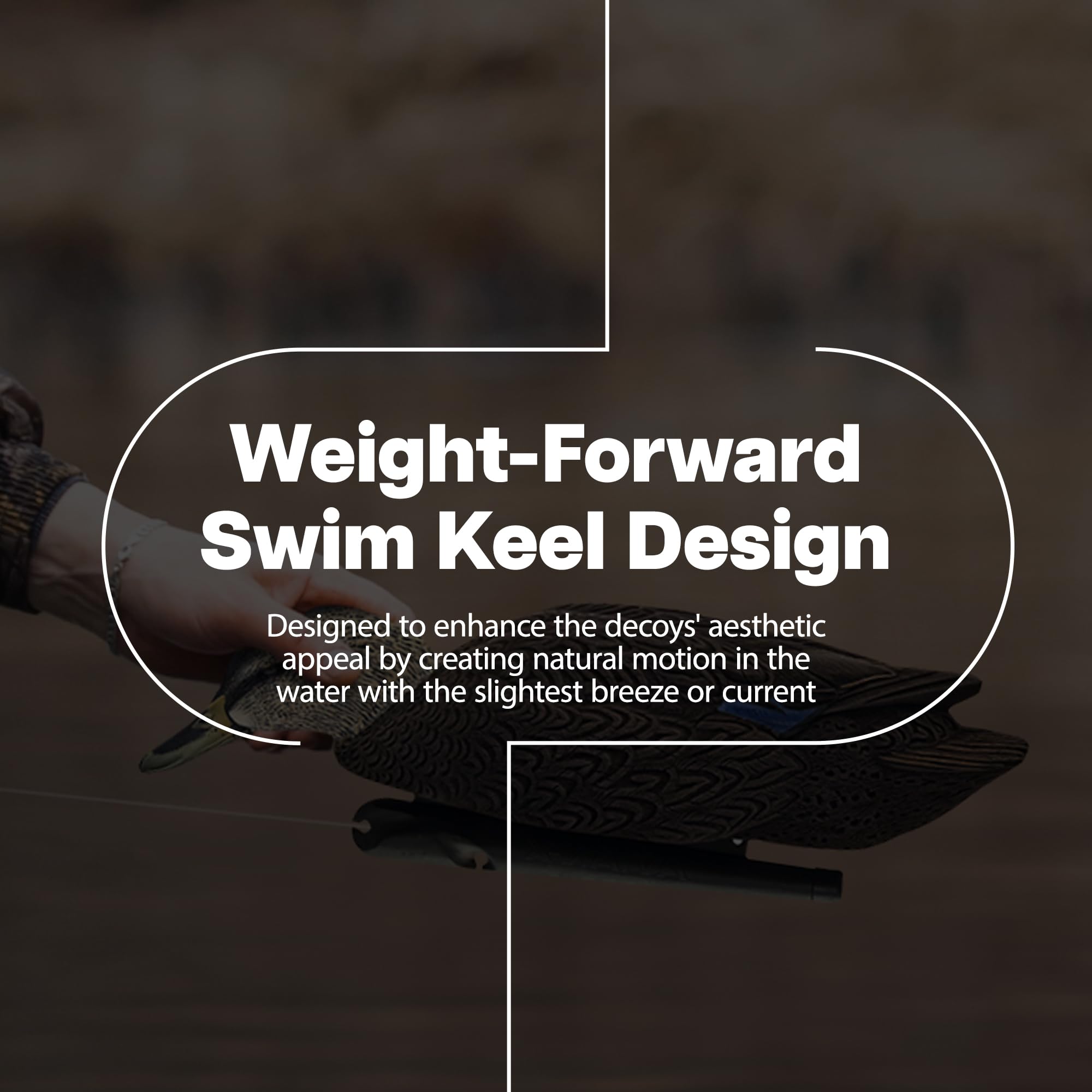 Avian X Topflight Black Realistic Duck Decoy Sets With Flocked Bodies, 6 Unique Postures, Weight Forward Swim Keel, & Durable No