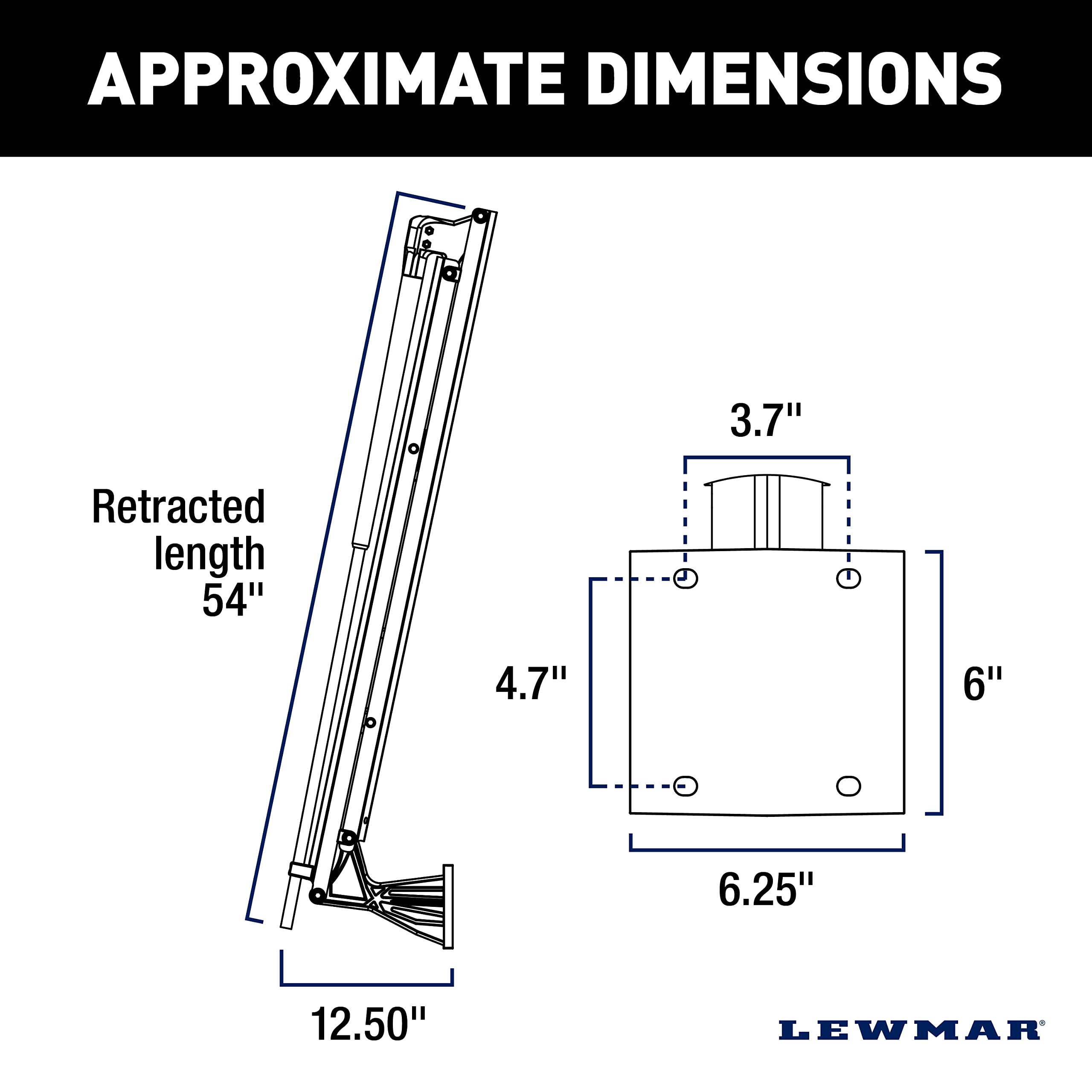 Lewmar Axis Shallow Water Anchor Black