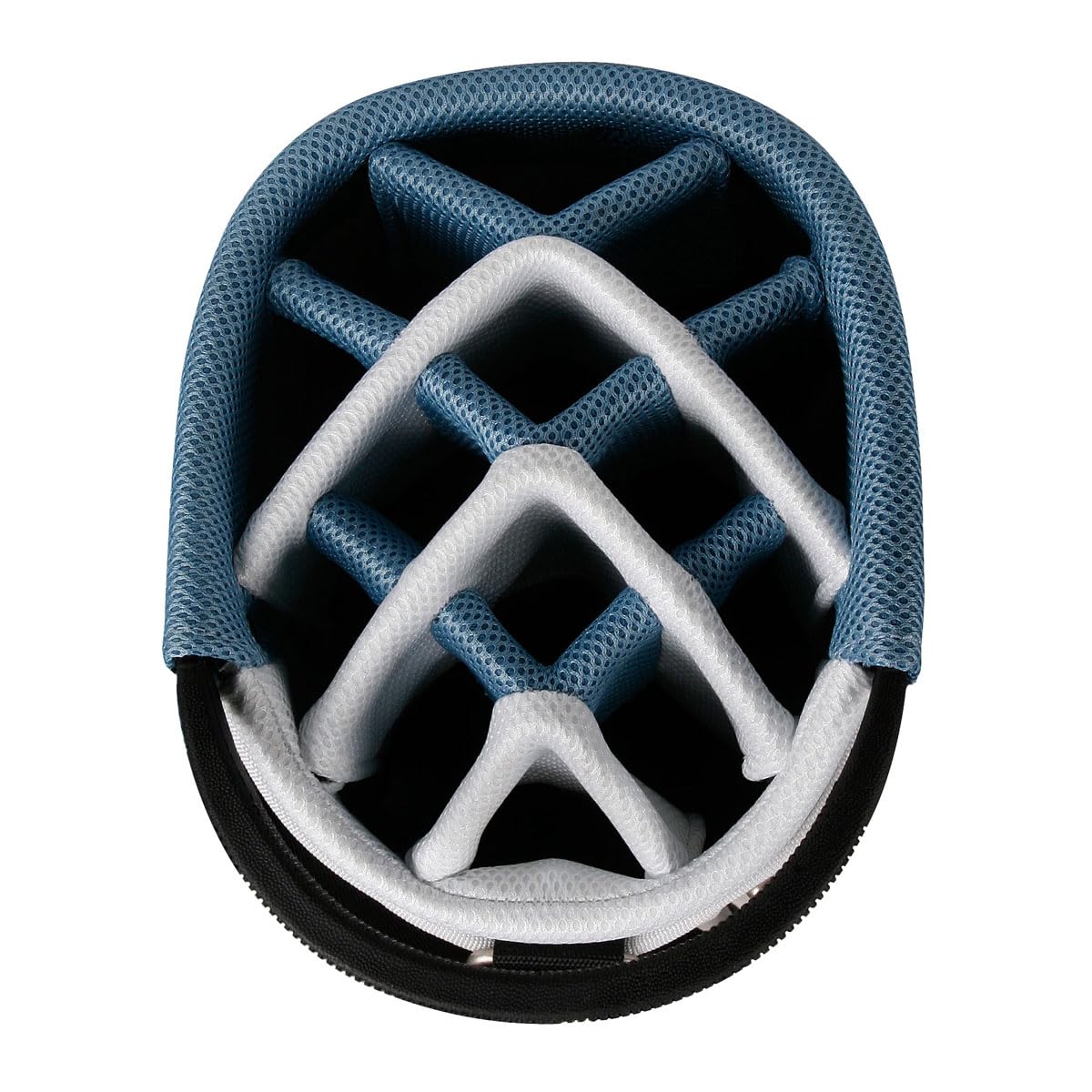 Powerbilt TPS Dunes 14-Way Blue/White Synthetic Leather Golf Stand Bag