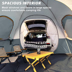 Unp Suv Dome Tent For Camping, Outdoor 6 Person Car Camping Tent, Easy Set Up Suv Tailgate Tent With Rainfly 10' X 10' Vehicle C
