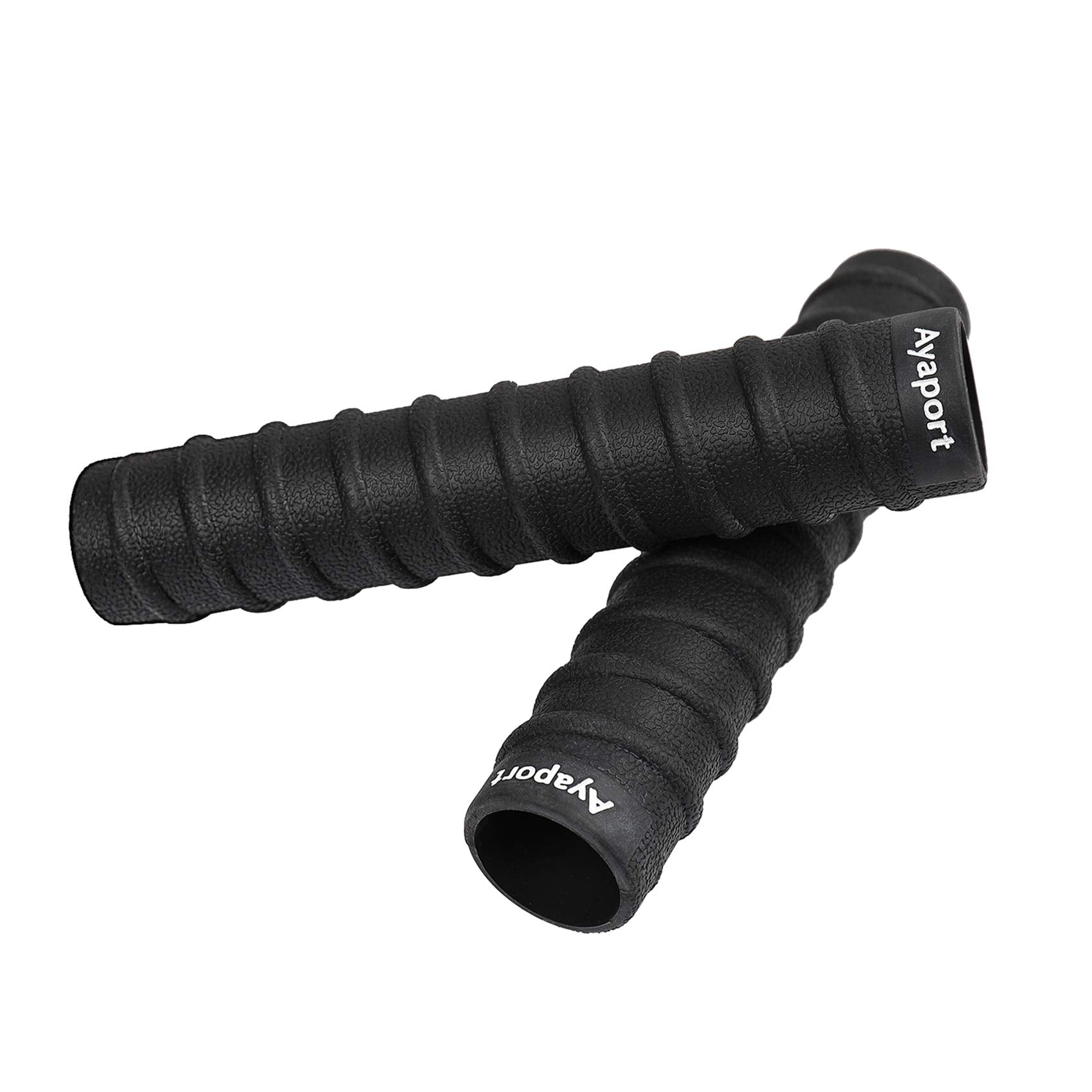 Ayaport Kayak Paddle Grips Non-Slip Silicone Wraps Blister Prevention Kayaking Accessories For Take-Apart Paddles (Black)