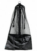 Black Snorkel Bag! Mesh Draw String W/Shoulder Strap