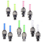 Dkiigame 10 Pack Of Led Flash Tyre Wheel Valve Cap Light For Bike Bicycle Motorbicycle Wheel Light Tire (2 X Red, 2 X Yellow, 2 