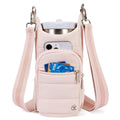 Telena Water Bottle Holder With Strap Crossbody Bags For Women For Walking, Hiking, Cycling Pink