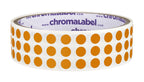 Chromalabel 025 Inch Round Label Permanent Color Code Dot Stickers, 1000 Labels Per Roll, Copper