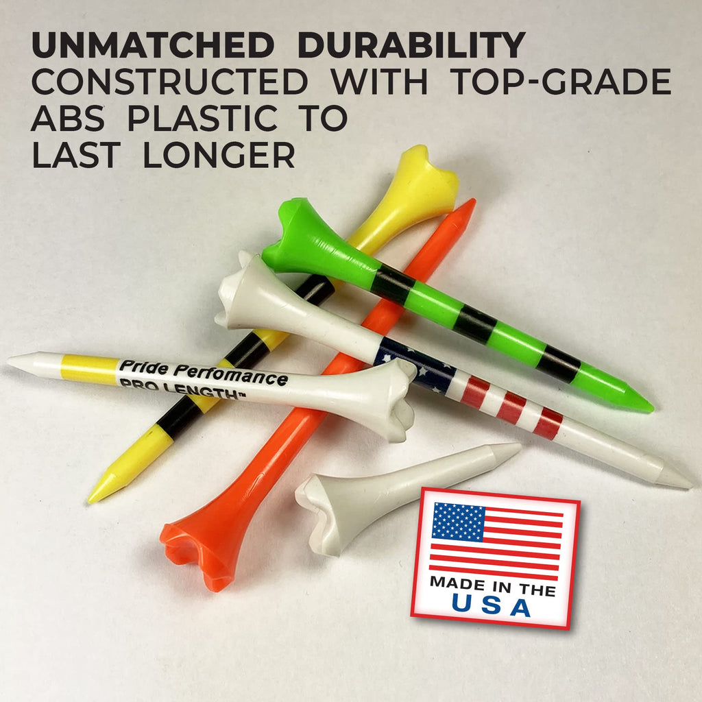 2-3/4'' Pride Performance Golf Tees, Stars And Stripes, 100 Count