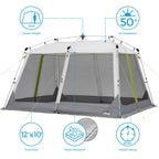 Core 12'X10' Instant Screen House | Folding And Portable Large Pop Up Canopy Shelter With Included Carry Bag | Perfect For Famil