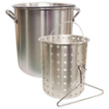 Camp Chef Aluminum Pot & Basket - Includes Lid, Basket & Removal Hook - Perfect For Boiling, Simmering & Steaming - Easy-To-Clea