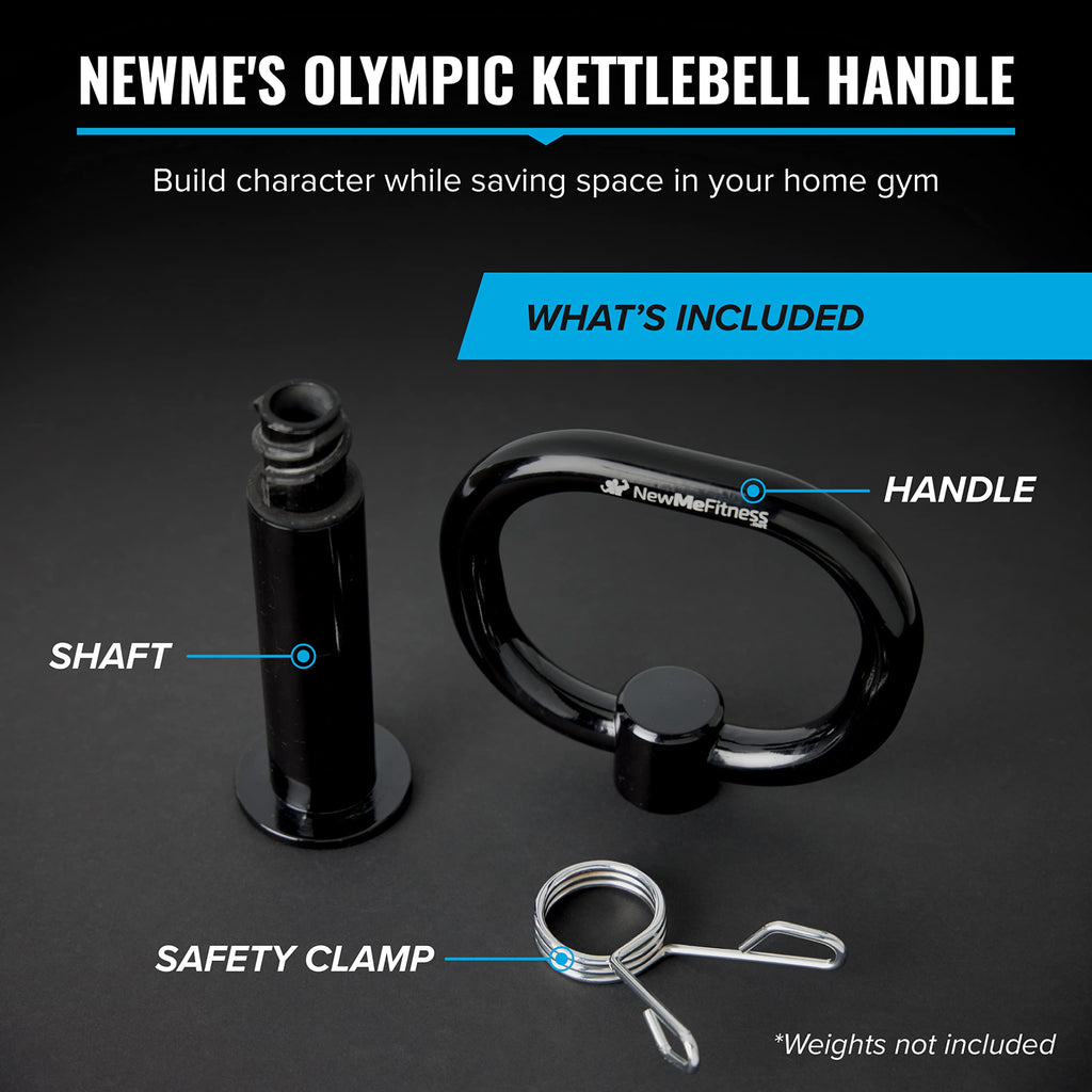 Newme Fitness Adjustable Kettlebell Grip, Loadable Handle For Kettlebell And Dumbbell Weight Strength Training For Men And Women