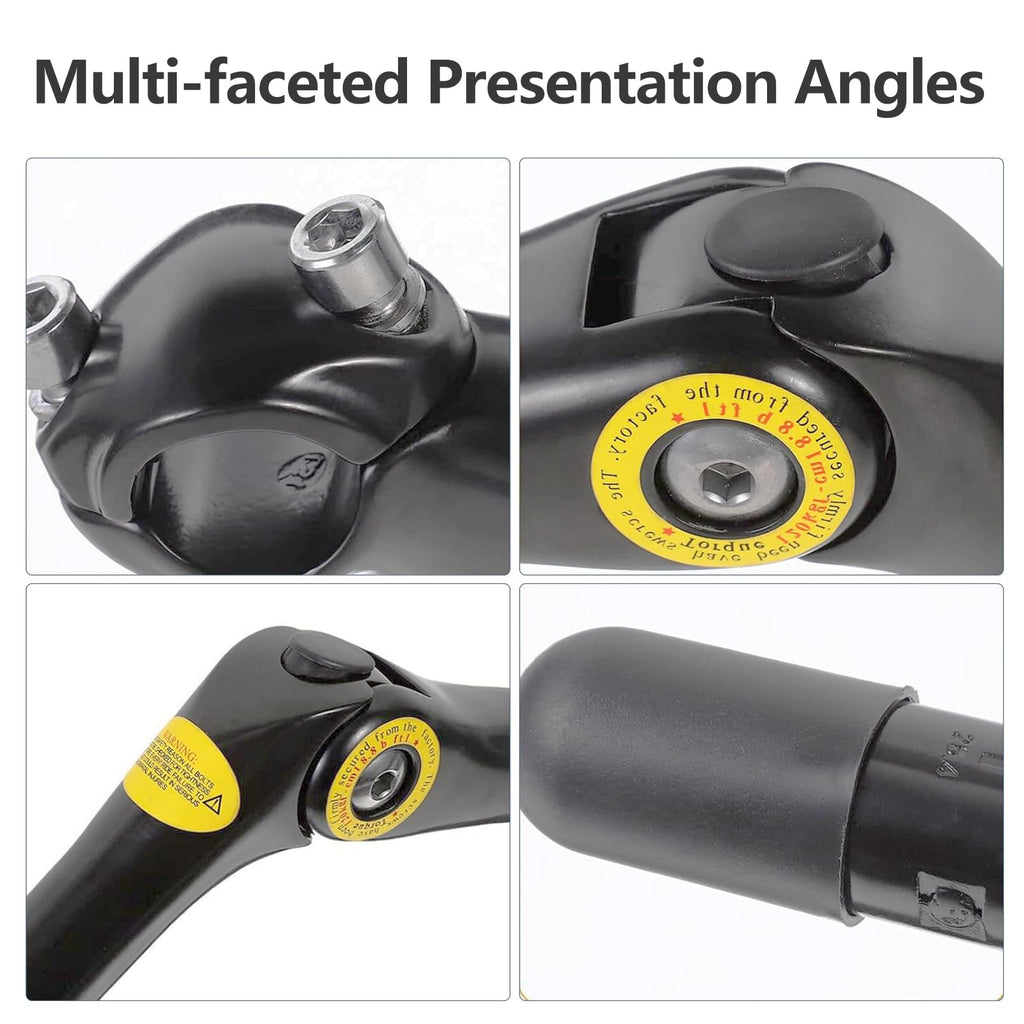 Relwears Black Quill Stem Adjustable 25.4Mm Alloy Alum 180Mm Reach 110 * 25.4 For Mountain Bike And Road Bike
