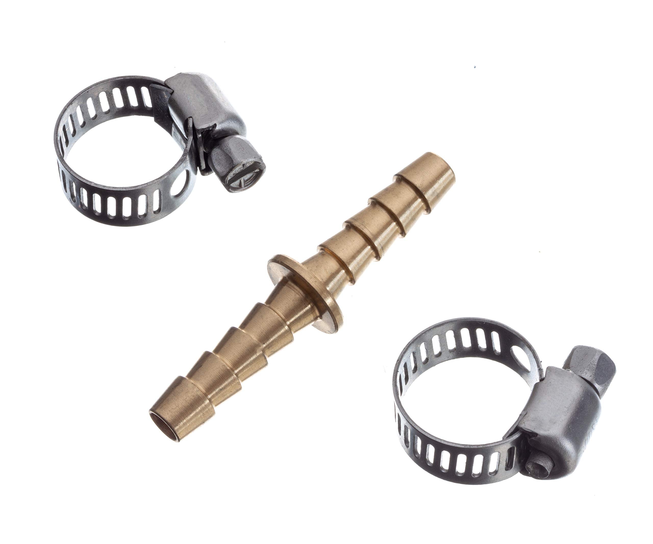Attwood 11822-6 Universal Brass In-Line 1/4-Inch Fuel Splice Kit