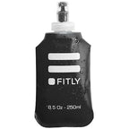 Fitly Soft Flask - 8.5 Oz (250 Ml) - Shrink As You Drink Soft Water Bottle For Hydration Pack - Folding Water Bottle For Running