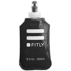 Fitly Soft Flask - 8.5 Oz (250 Ml) - Shrink As You Drink Soft Water Bottle For Hydration Pack - Folding Water Bottle For Running