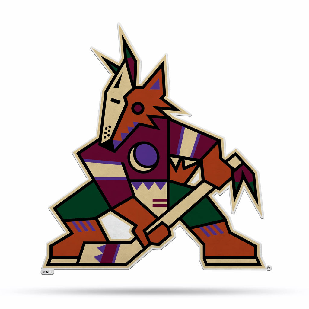 Rico Industries Nhl Arizona Coyotes Primary Shape Cut Pennant - Home And Living Room D  Cor - Soft Felt Ez To Hang