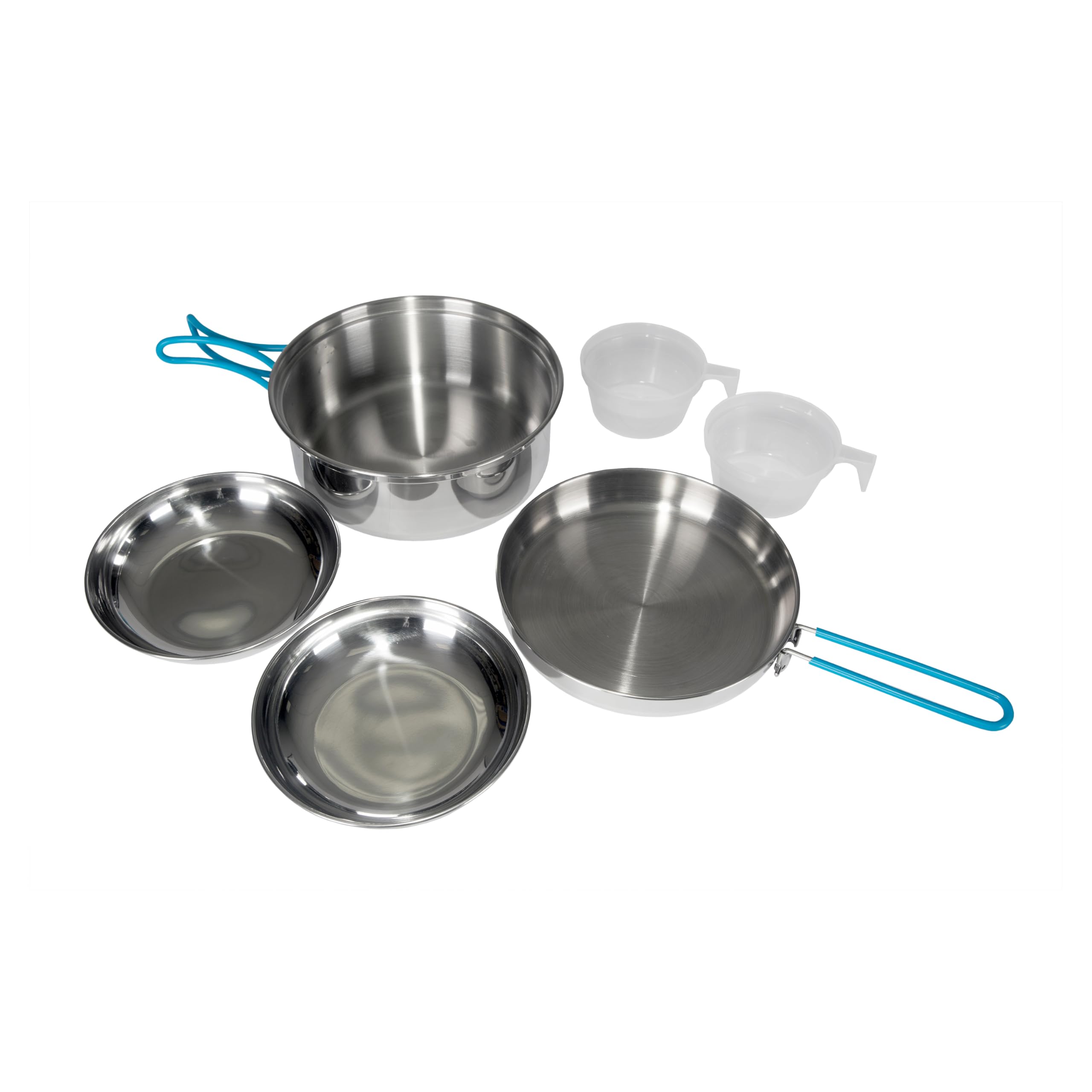 Stansport Two Person Stainless Steel Cook Set, Silver (362-200)
