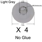Yyst 4 X Stainless Steel D-Ring Pad/Patch For Pvc Inflatable Boat Raft Dinghy Kayak - No Glue Included- Instruction Included- Li