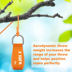 Xben 2 Pack Arborist Throw Weight Bag 11Oz - High-Visibility Green - Aerodynamic Design For High Limb Throwing - Tear-Resistant