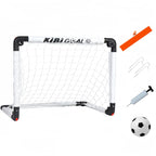 KiBiGOAL Mini Toddler Soccer Goal Set, White Foldable Goal for Kids, Kids Goals for The Backyard + Indoor + Outdoor Soccer Toy(2