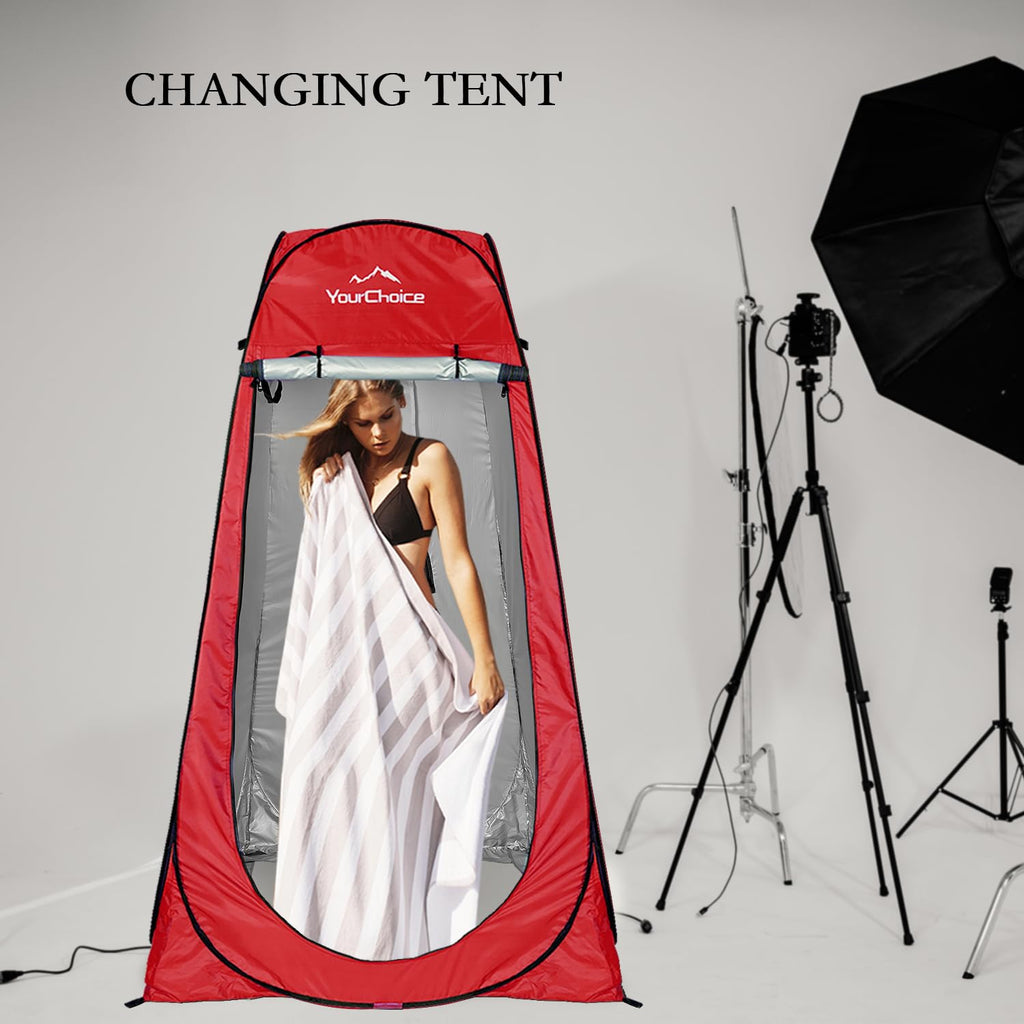 Your Choice Pop Up Privacy Shower Tent - Portable Changing Tent For Camping, Beach & Hiking - 6.2Ft Lightweight With Carry Bag,