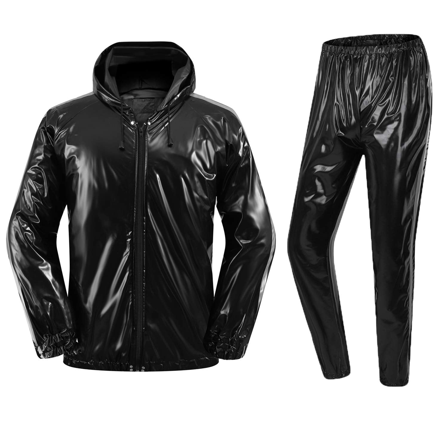 REEDBEEK Anti-Rip Sauna Suit Weight Loss Sweat Suit Boxing MMA Training Gym Jacket Pant Workout Zip Suits for Men and Women