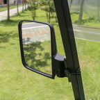 10L0L Golf Cart Side Mirrors Compatible With Yamaha Club Car Ez-Go And Others Round Or Square Tube Golf Cart Roof Bracket, No-Dr