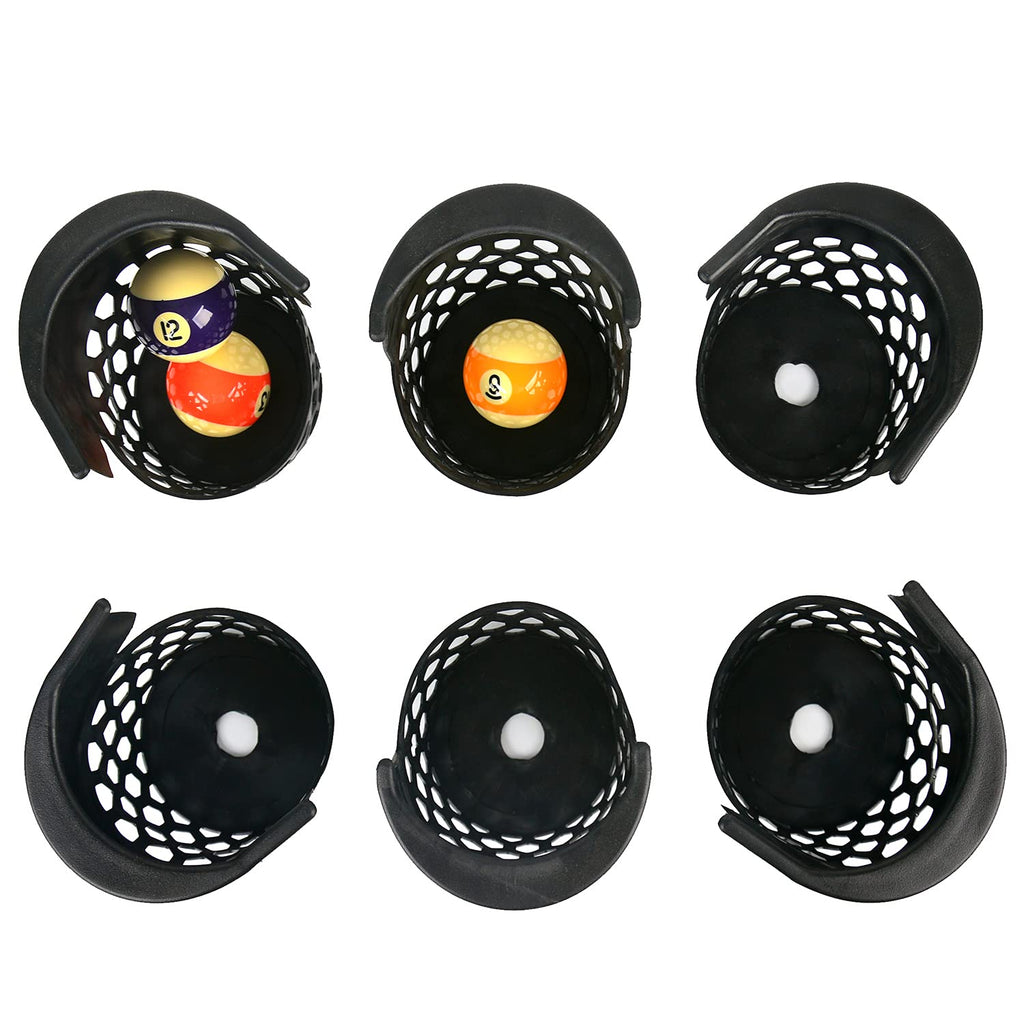 Pool Table Pockets Replacement Pockets For Billiard Table Set Of 6 Plastic Web Pockets