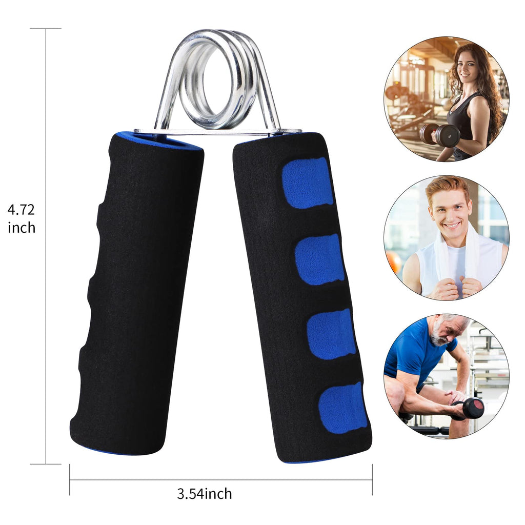 Erduoduo Hand Grips For Strength Training,Soft Foam Hand Workout Grippers, Strengthen Hand Grip Exerciser,2 Pack
