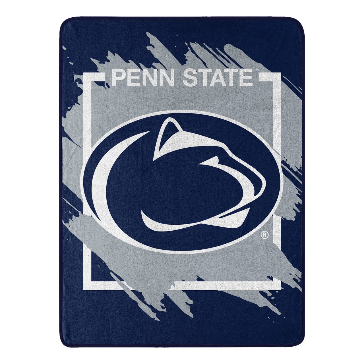 NORTHWEST ENTERPRISES NCAA 46x60 Dimensional Design Micro Raschel Throw Blanket (Penn State Nittany Lions)