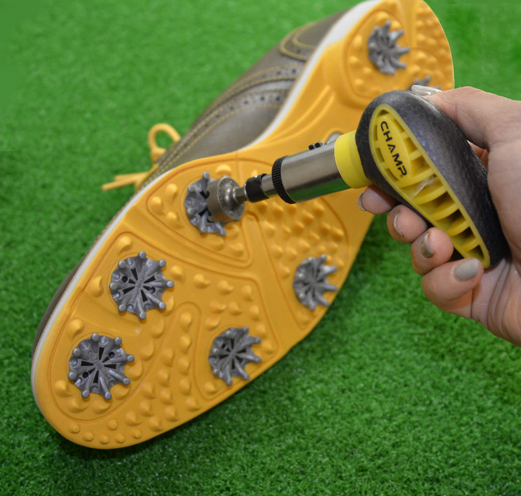 Champ Golf Spikes Maxpro Wrench , Black And Yellow