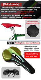 Gorix Bike Saddle Seat Comfortable Cushion With Rail Mountain Road Bicycle For Men And Women (Gx-C19) (Black   Orange)