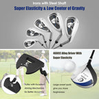 Tangkula Complete Golf Clubs Package Set 10 Pieces For Men & Women Right Hand, Includes 460Cc Alloy Driver, 3# Fairway Wood, 4#
