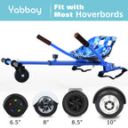 Yabbay Eco-Friendly Hoverboard Seat Attachment - Cool Seat, Swivel Wheel, Adjustable Length - Compatible With 6.5, 8, 8.5, 10 Ho