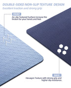 Coolmoon 1/4 Inch Thick Yoga Mat Double-Sided Non Slip,Yoga Mat For Women And Men,Fitness Mats With Carrying Strap,Eco Friendly