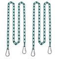 2 Swing Chains Heavy Duty (83) Fully Plastic Coated with 4 Free Quick Links Anti-Rust Iron Link Chains for Playground Kids Tree 