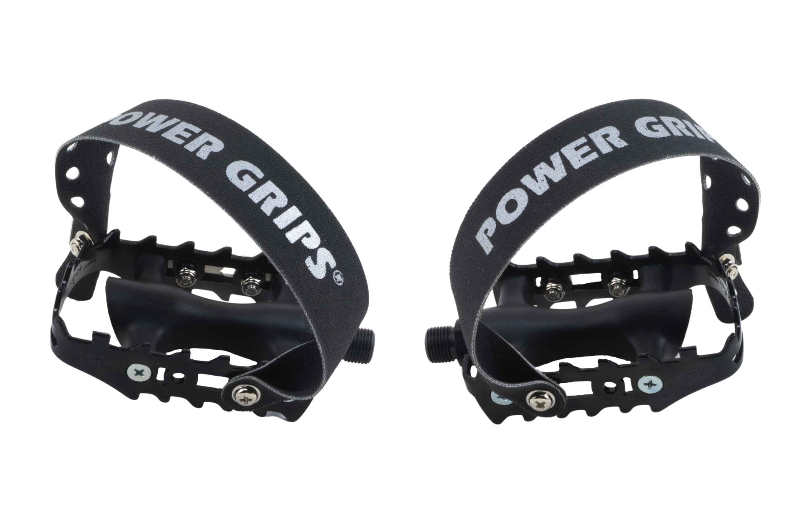 POWER GRIPS Sport Performance Bike Pedal Kit, Pre-Assembled, Pedals w/ Straps, Hands-free Retention, Standard