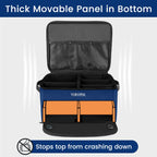 Large 2 Layer Golf Trunk Organizer For 2 Size14 Pair Shoes, Waterproof Car Golf Locker With Separate Ventilated Compartment, Stu
